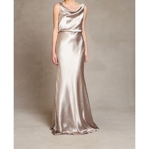 Jenny Yoo “Madelyn” Dress in Liquid Charmeuse